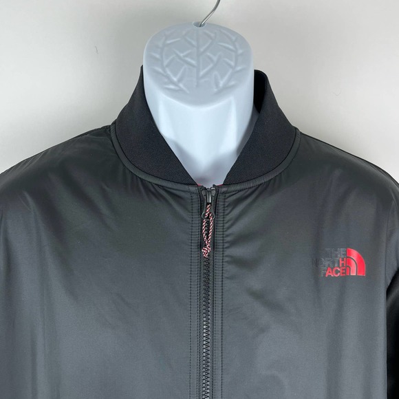 The North Face Men's Softshell Bomber Black Full Zip Jacket Size Medium - Picture 2 of 14